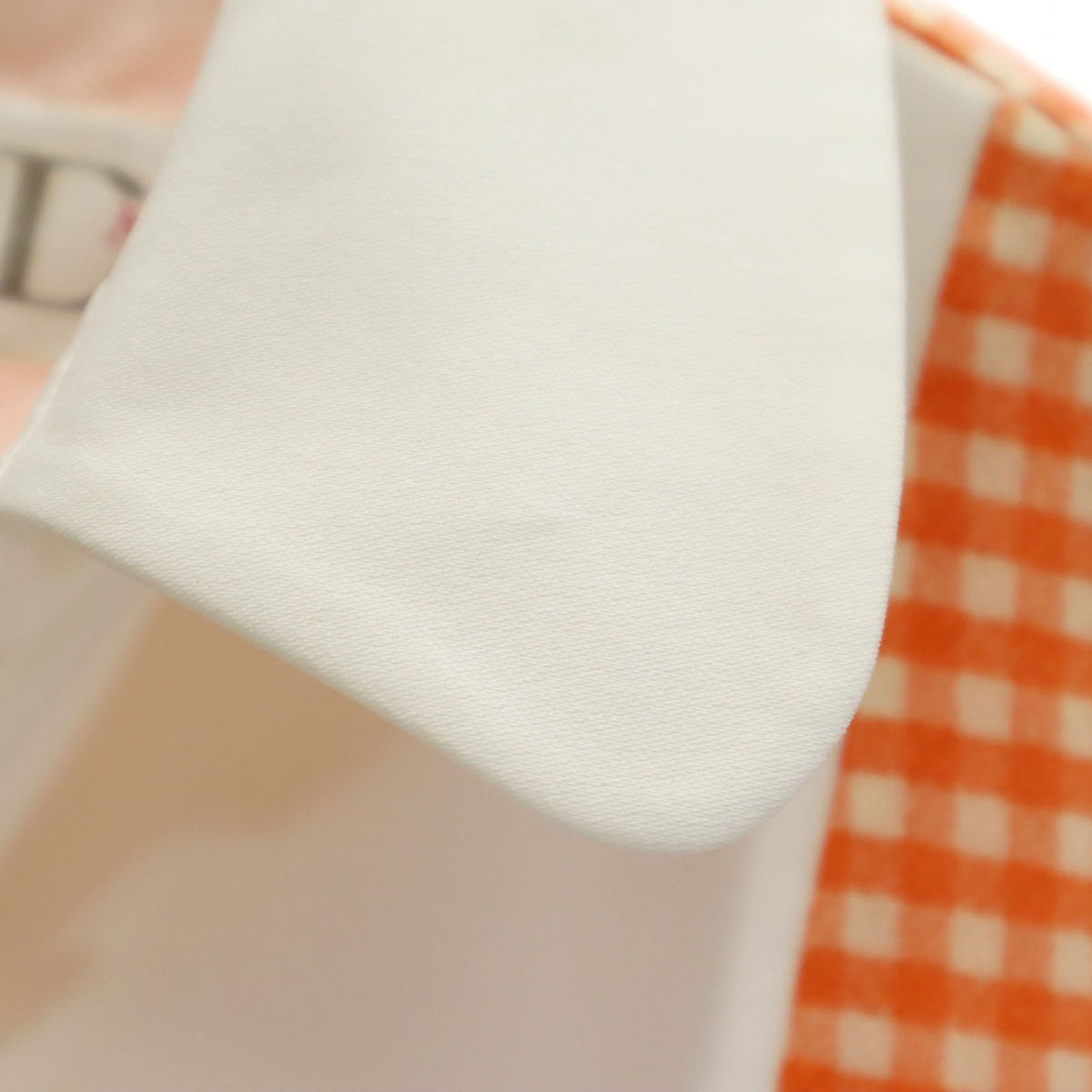 Mademoiselle Dior マドモアゼル ディオール 90s オールド ギンガムチェック柄 フレンチスリーブ ミニワンピース M オレンジ レディース