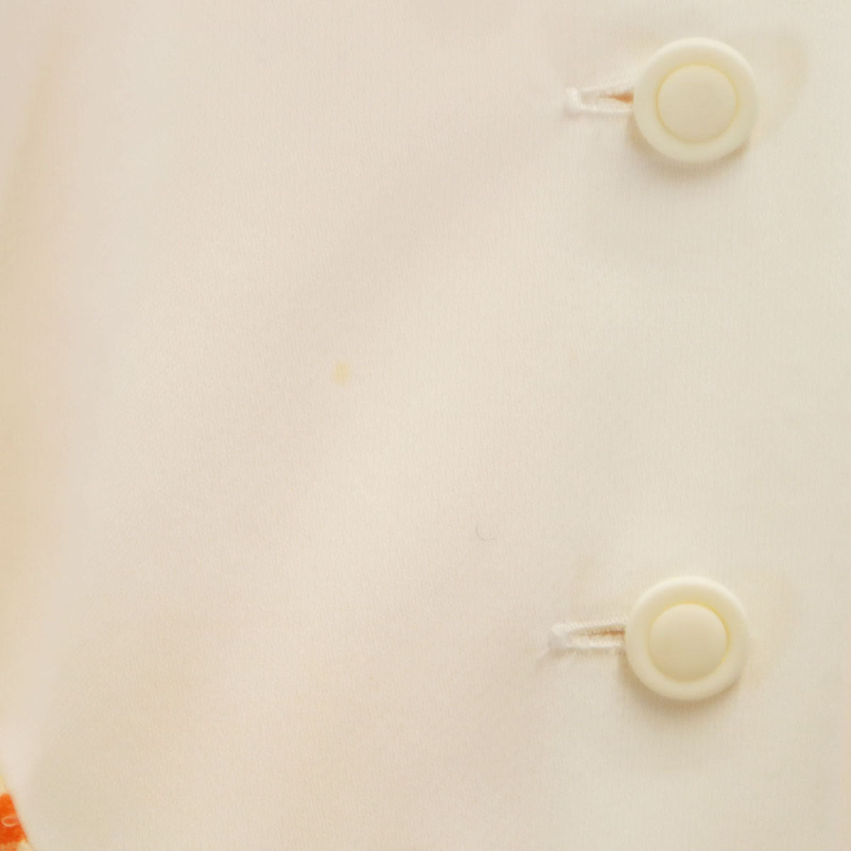 Mademoiselle Dior マドモアゼル ディオール 90s オールド ギンガムチェック柄 フレンチスリーブ ミニワンピース M オレンジ レディース