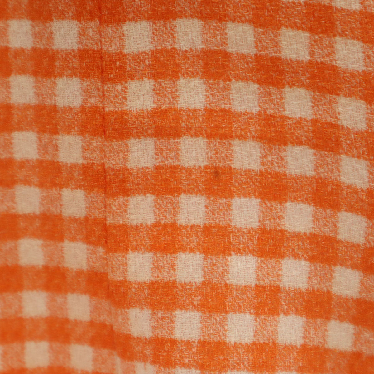 Mademoiselle Dior マドモアゼル ディオール 90s オールド ギンガムチェック柄 フレンチスリーブ ミニワンピース M オレンジ レディース