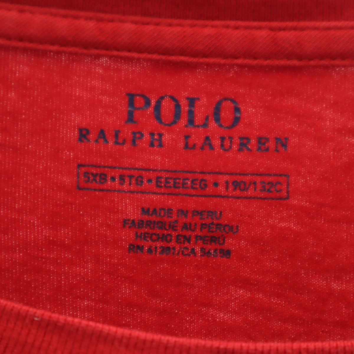POLO RALPH LAUREN ポロラルフローレン 半袖 Tシャツ 5XB 赤 ビックサイズ レディース