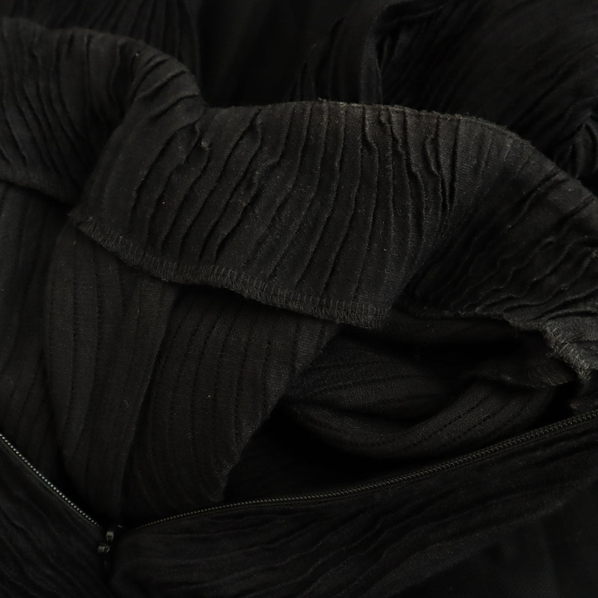 noir kei ninomiya ノワールケイニノミヤ 2023年 COMME des GARCONS ボトルネック　チュール切替 ロングワンピース XS ブラック系 バックファスナー レディース