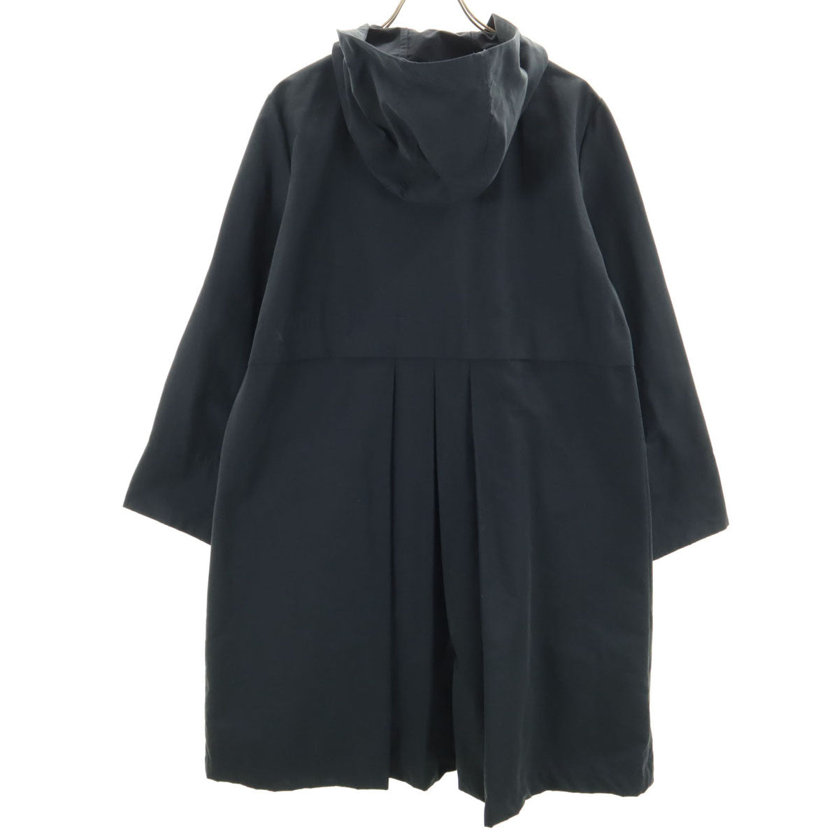 MAX&CO マックスアンドコー ロングコート 38 ダークネイビー フード レディース