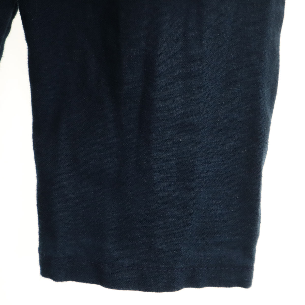 GANRYU ガンリュウ Comme des Garcons 日本製 リネン オープンカラー コート S ネイビー系 メンズ