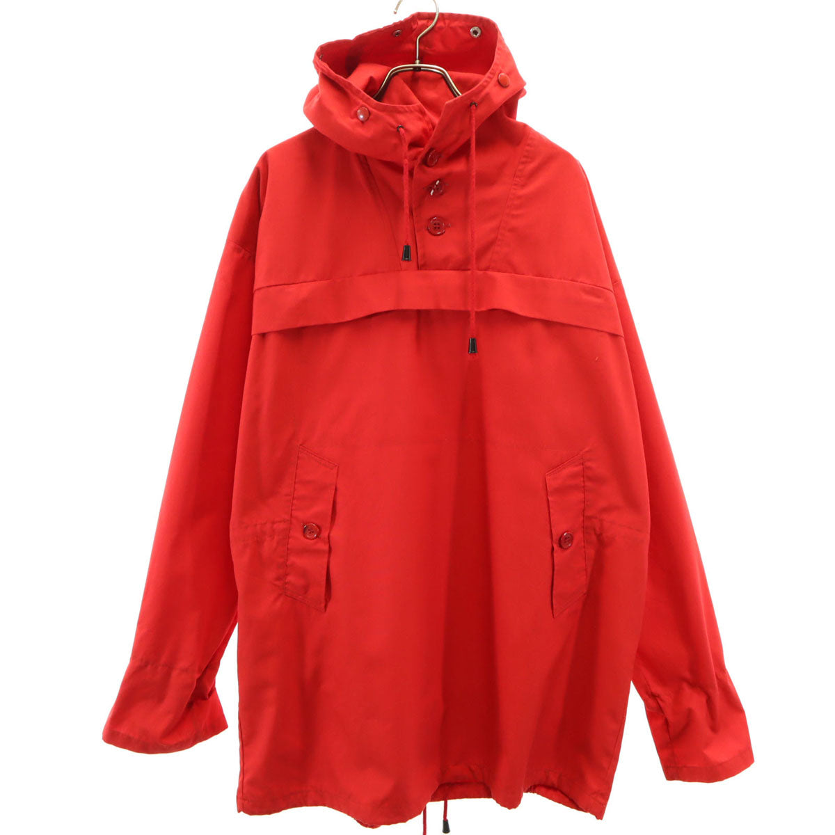 EURO WORK ユーロワーク 80s 90s オールド 長袖 プルオーバー ジャケット 52 レッド系 スノーパーカー メンズ