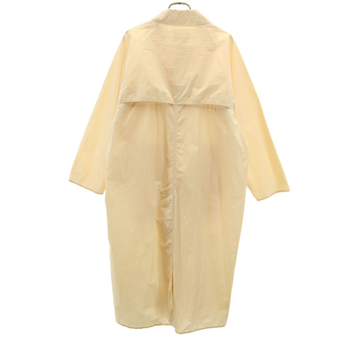 CONTEMPO コンテンポ 日本製 ナイロン ロングコート S クリーム系 メンズ