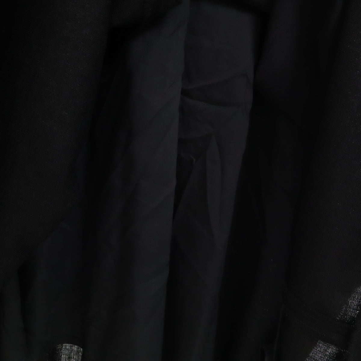 AKIRANAKA アキラナカ 日本製 フレンチスリーブ 異素材切替 ロングワンピース 2 黒 レディース