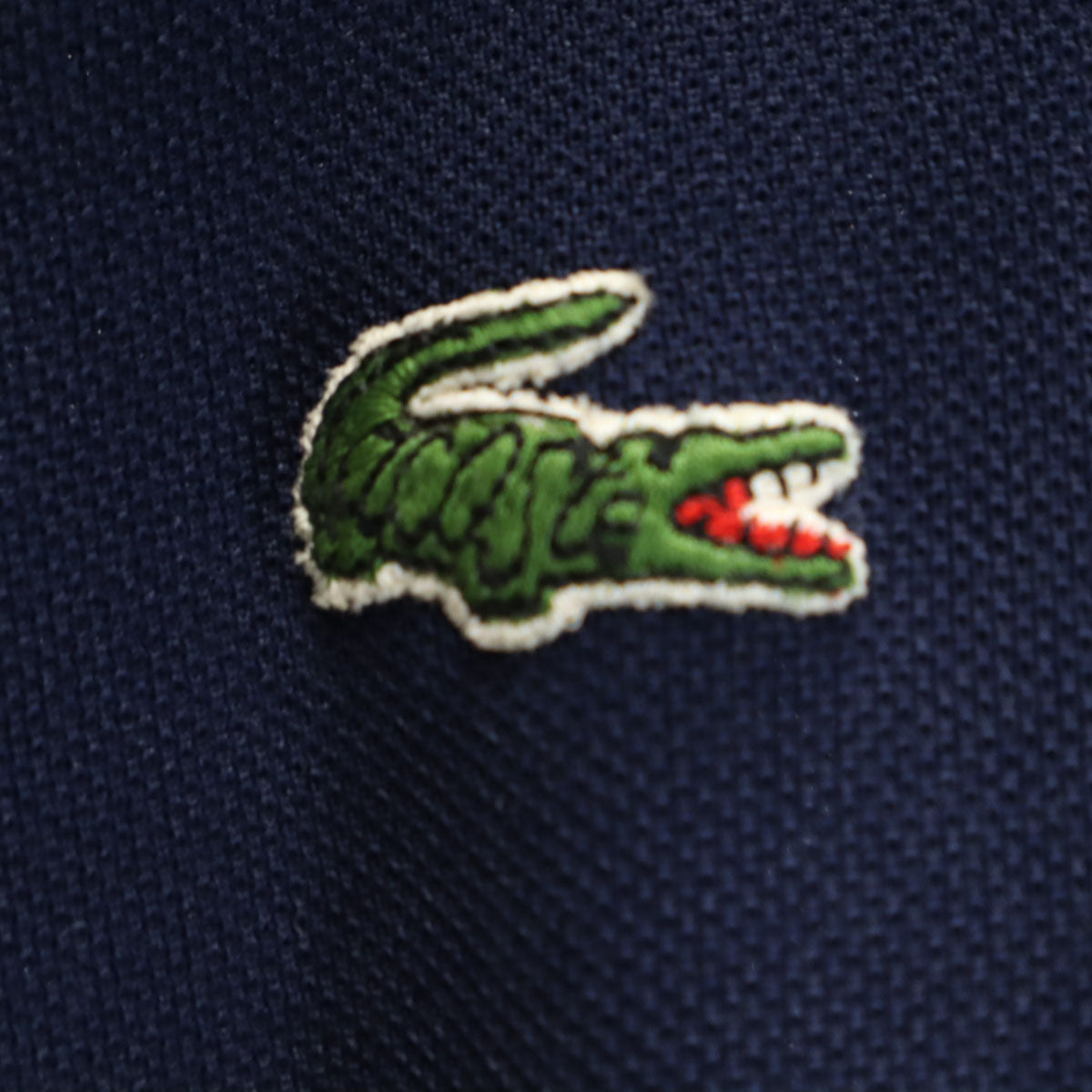 CHEMISE LACOSTE シュミーズラコステ 80s フランス製 半袖 ポロ ロングワンピース 42 ネイビー レディース