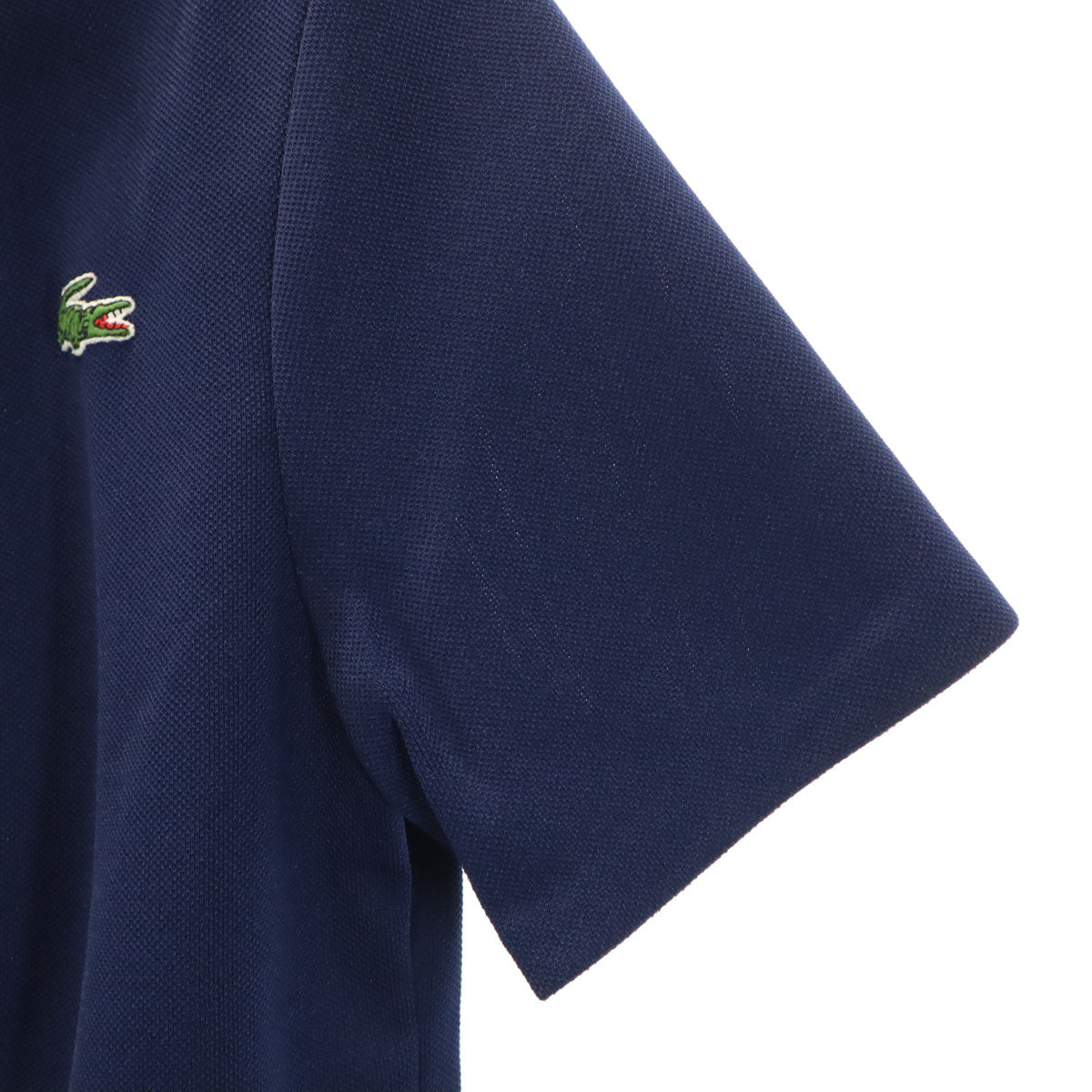 CHEMISE LACOSTE シュミーズラコステ 80s フランス製 半袖 ポロ ロングワンピース 42 ネイビー レディース