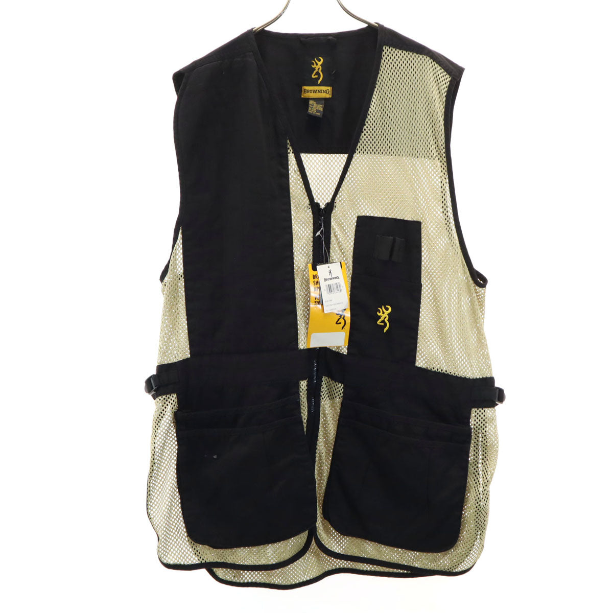 BROWNING ブローニング 未使用 トラッパークリーク ベスト 2XL 黒系 タグ付き ビックサイズ メッシュ レディース
