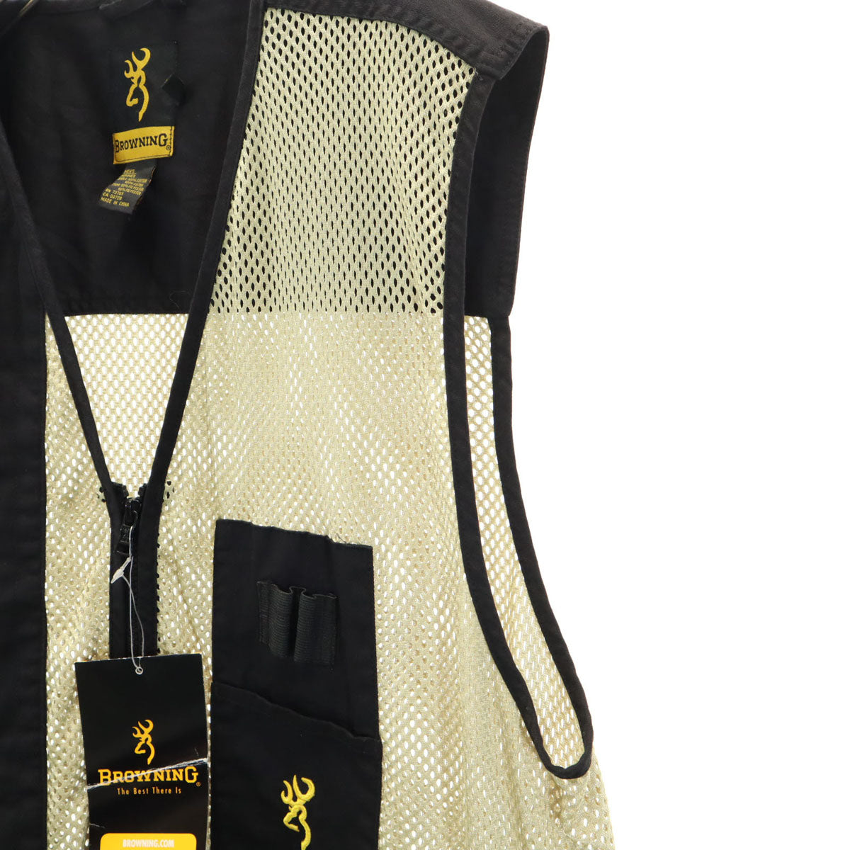 BROWNING ブローニング 未使用 トラッパークリーク ベスト 2XL 黒系 タグ付き ビックサイズ メッシュ レディース