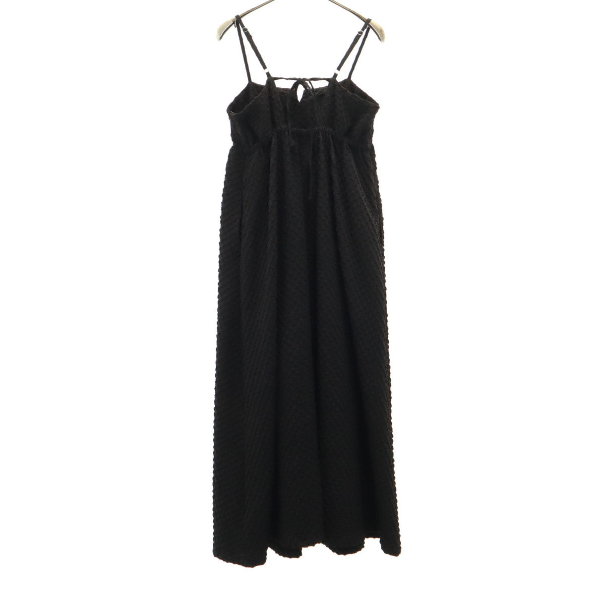 Ray Beams レイビームス フクレ ジャガード キャミワンピース 0 ブラック レディース