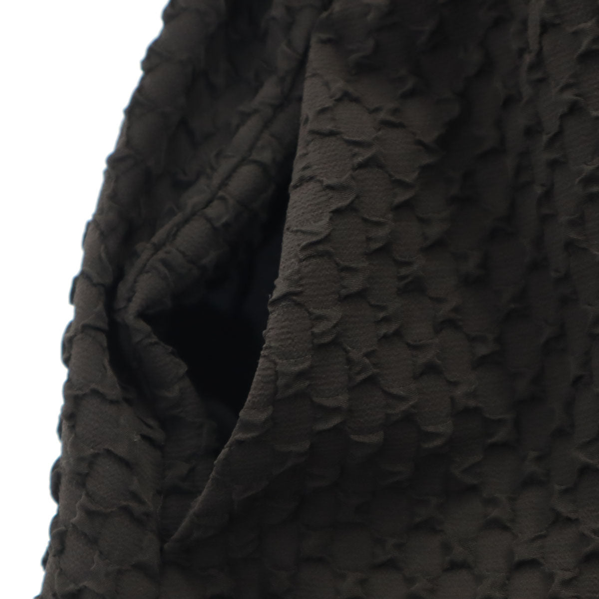 Ray Beams レイビームス フクレ ジャガード キャミワンピース 0 ブラック レディース