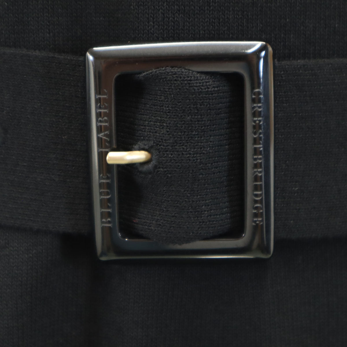 BLUE LABEL CRESTBRIDGE ブルーレーベルクレストブリッジ ノースリーブ ニット ワンピース 38 ブラック レディース