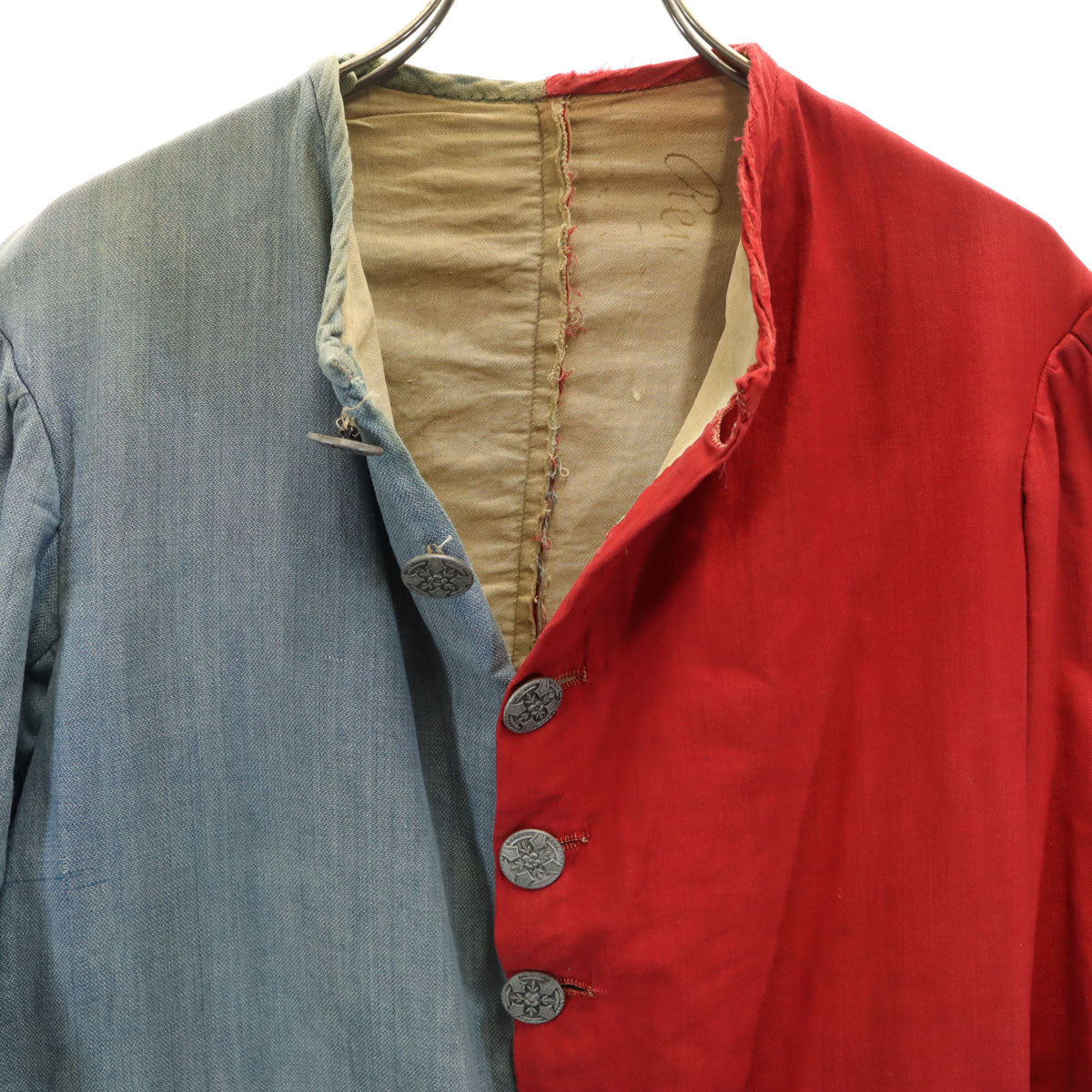 40s 50s コスチューム ヴィンテージ 長袖 膝丈ワンピース レッド系 レディース