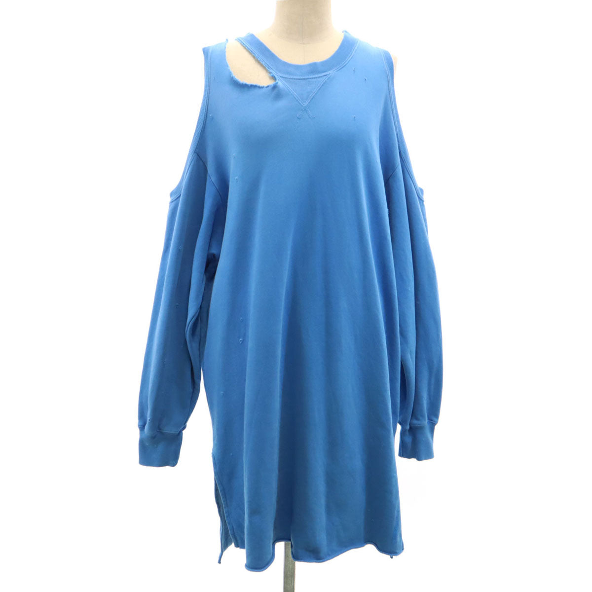 DIESEL ディーゼル 肩あき スウェット ワンピース XS ブルー系 レディース