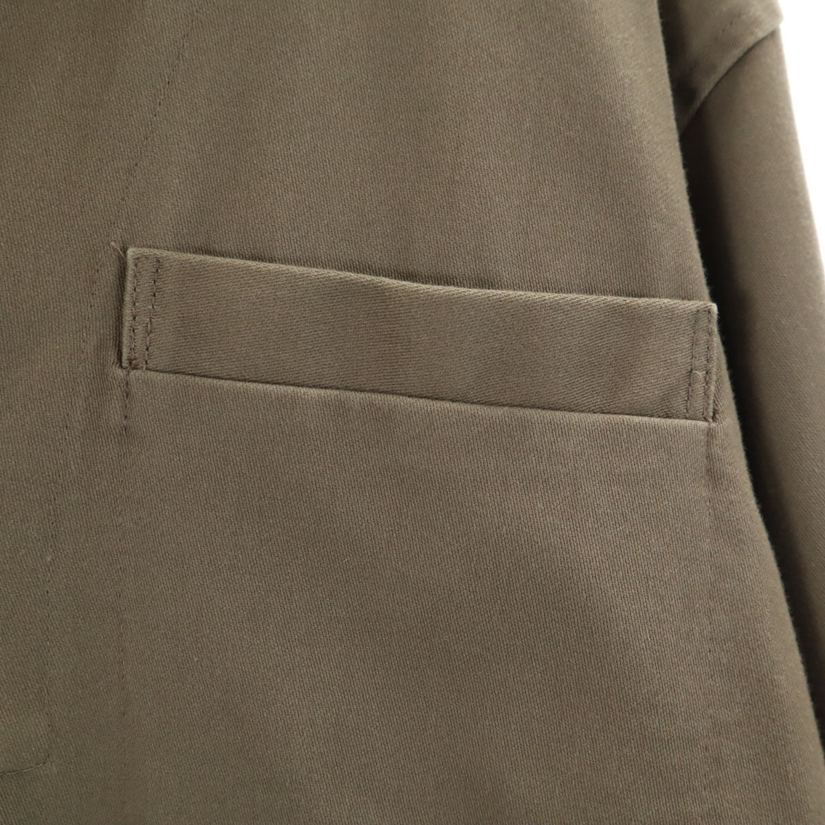 KIJI キジ 日本製 長袖 Vネック セーラー ワンピース 1 オリーブ レディース