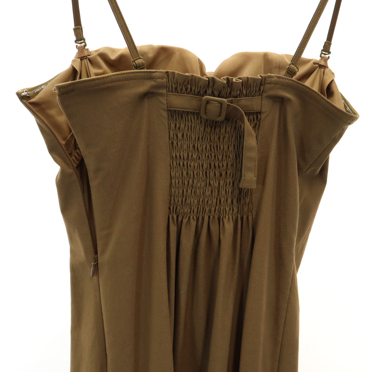 AMERI UNDRESSED アメリ 半袖 レイヤードバルーンヘム アンサンブル S ブラウン系 ワンピース レディース