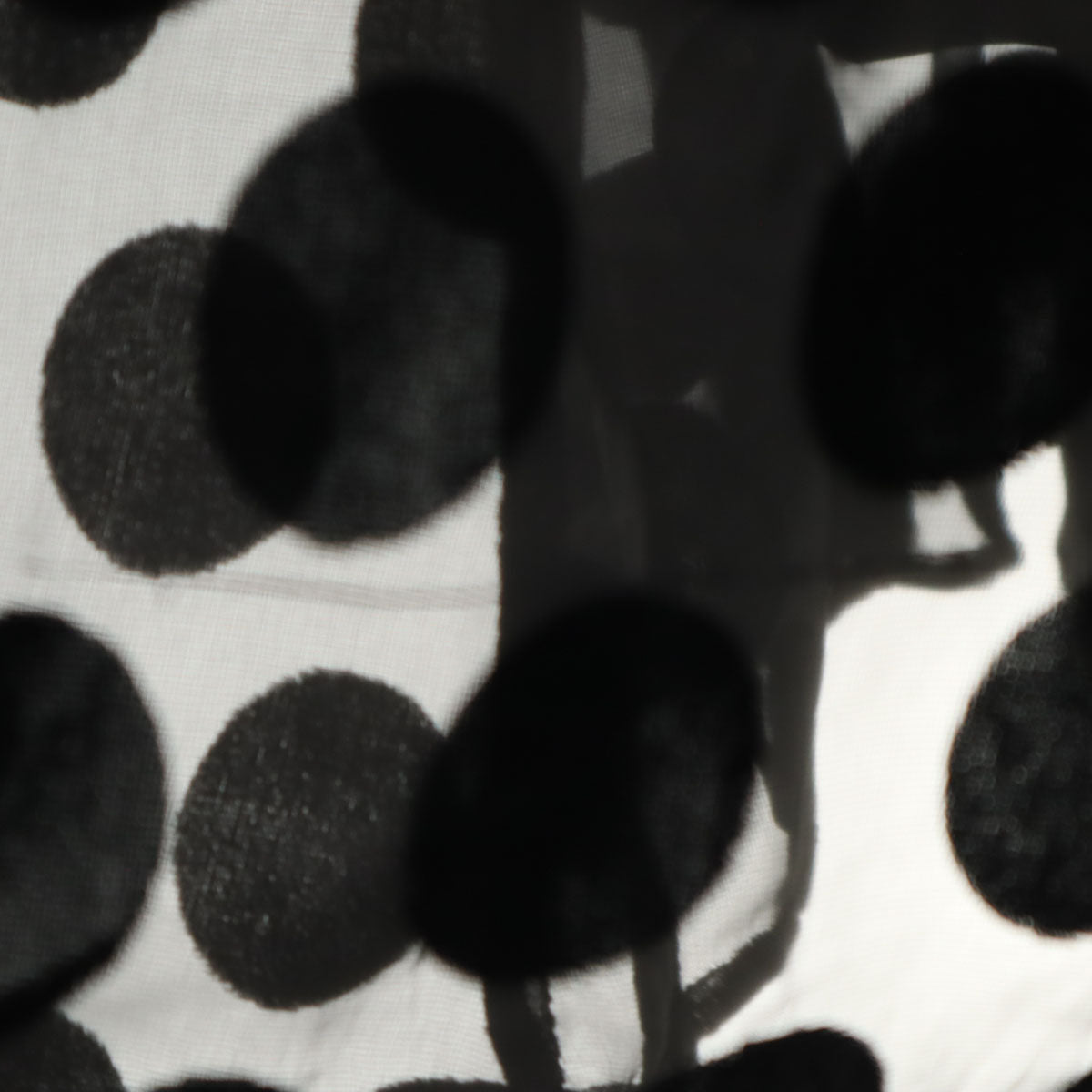 CLANE クラネ ドット柄 長袖 シアー ロングワンピース 1 ブラック 水玉 レディース