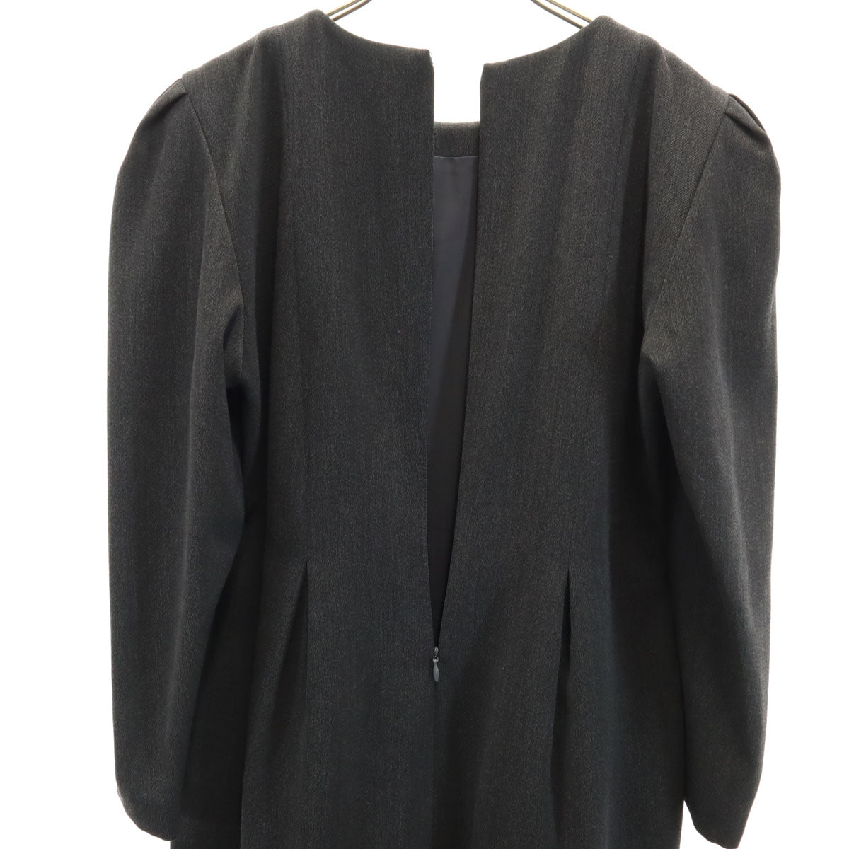 FOXEY BOUTIQUE フォクシー ブティック 日本製 ミニワンピース 40 チャコールグレー レディース