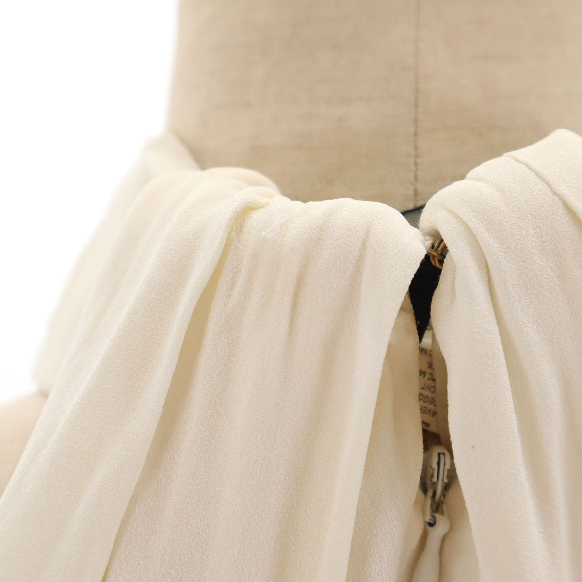 DSQUARED2 ディースクエアード イタリア製 ノースリーブ ホルターネック ロングワンピース 40 アイボリー レディース