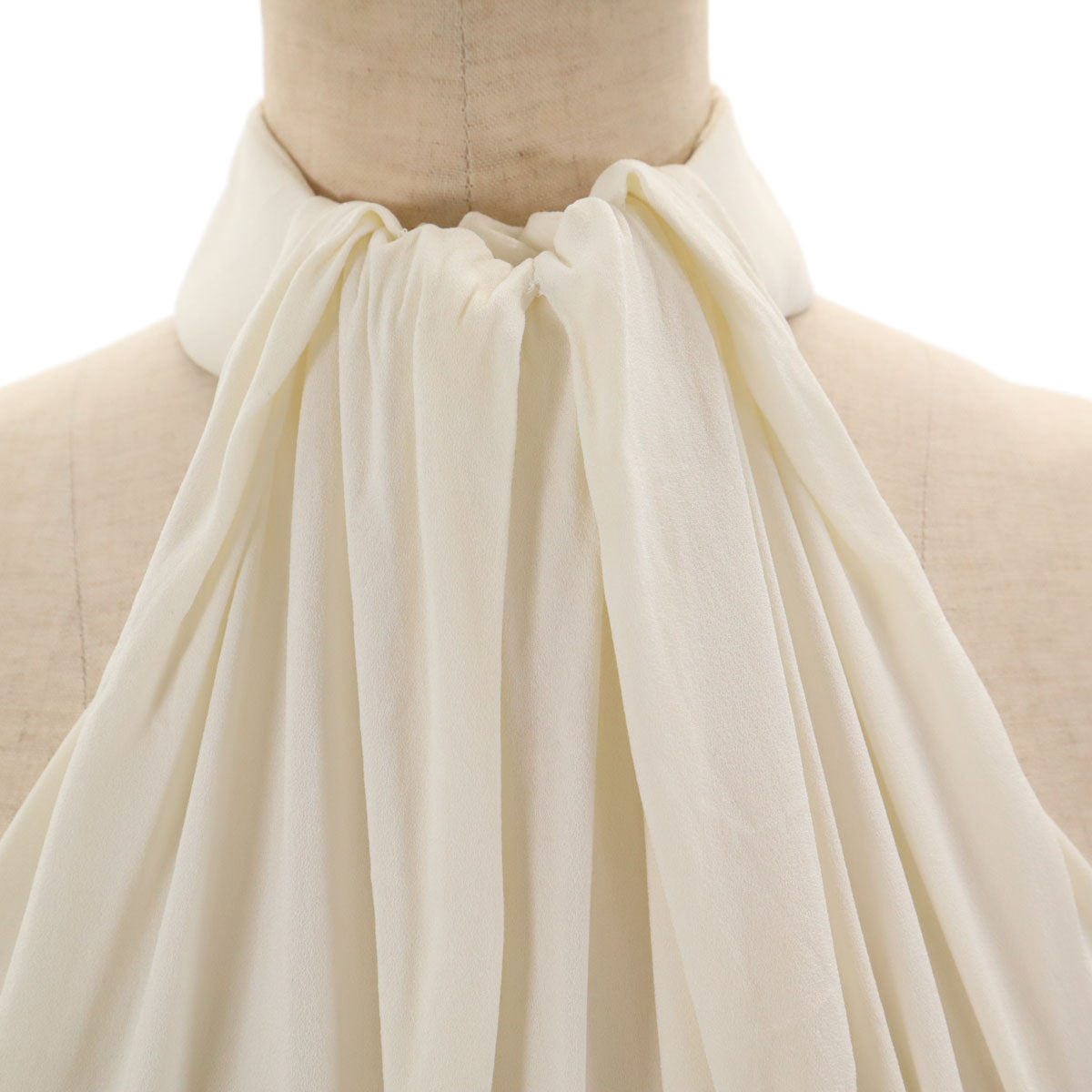 DSQUARED2 ディースクエアード イタリア製 ノースリーブ ホルターネック ロングワンピース 40 アイボリー レディース