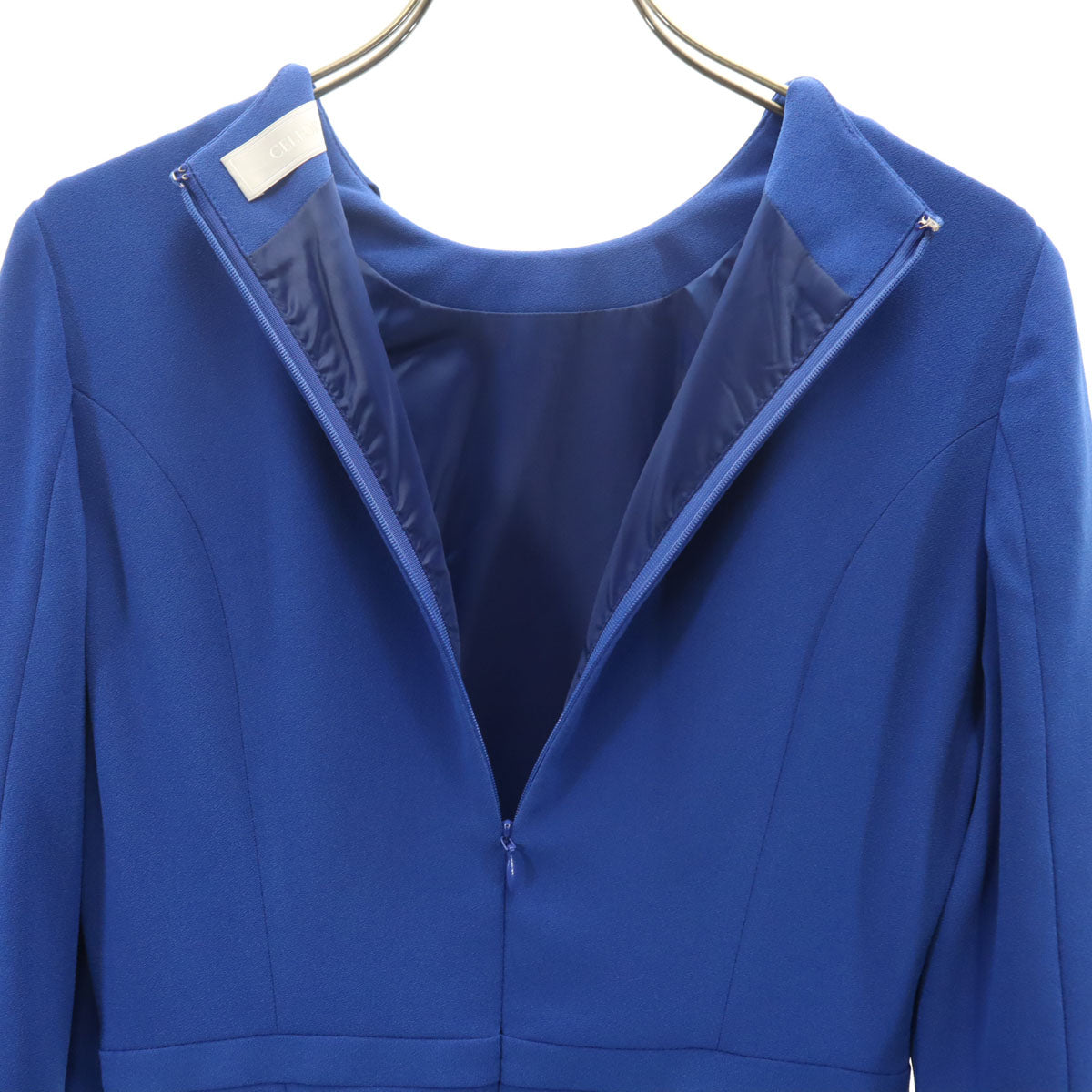 未使用 CELFORD セルフォード 日本製 5分袖 ワンピース 36 ブルー レディース