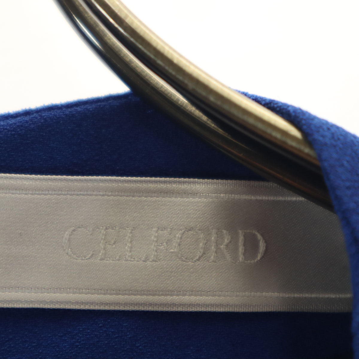 未使用 CELFORD セルフォード 日本製 5分袖 ワンピース 36 ブルー レディース
