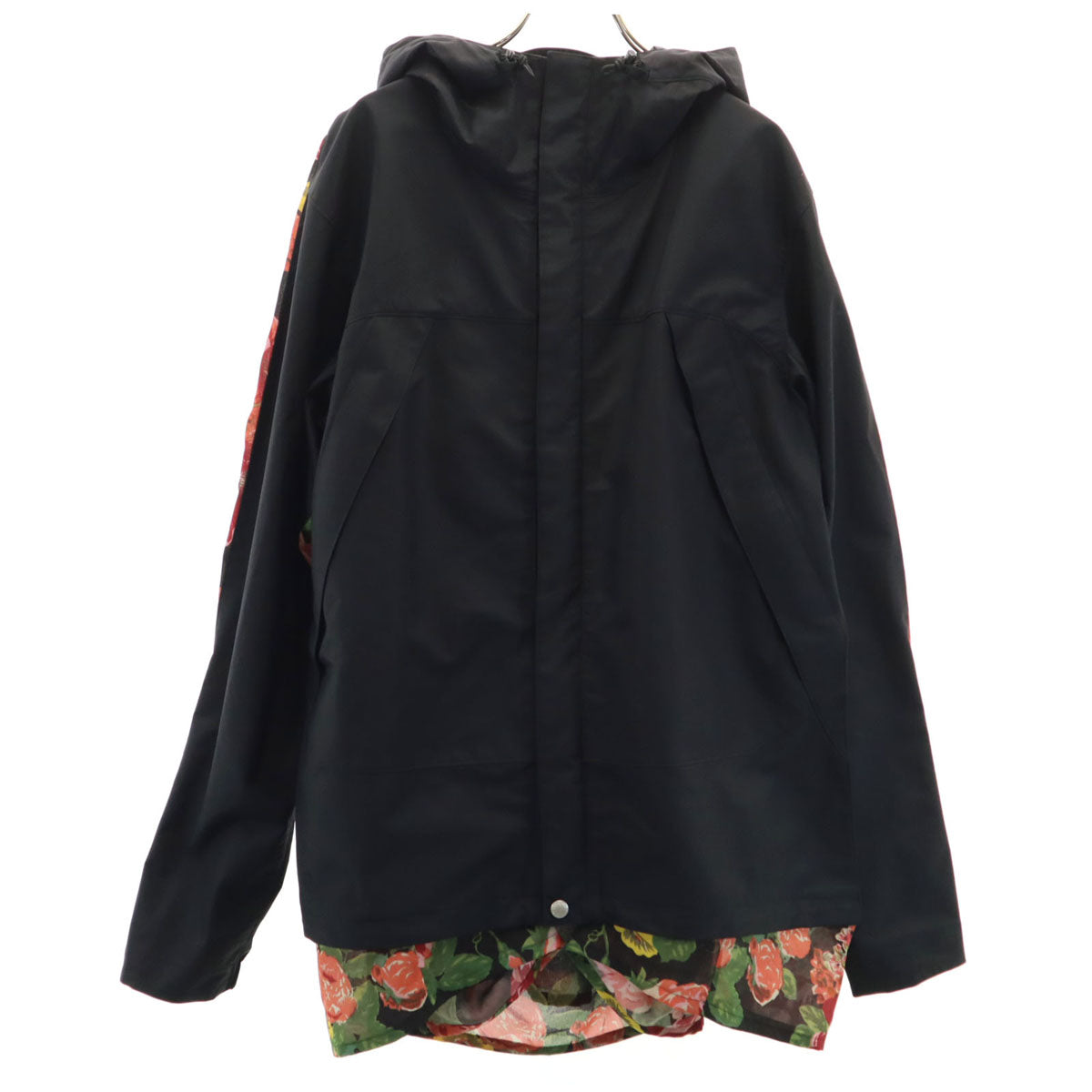 JUNYA WATANABE COMME des GARCONS ジュンヤワタナベコムデギャルソン 2018年 日本製 ドッキング マウンテンパーカー S ブラック レディース