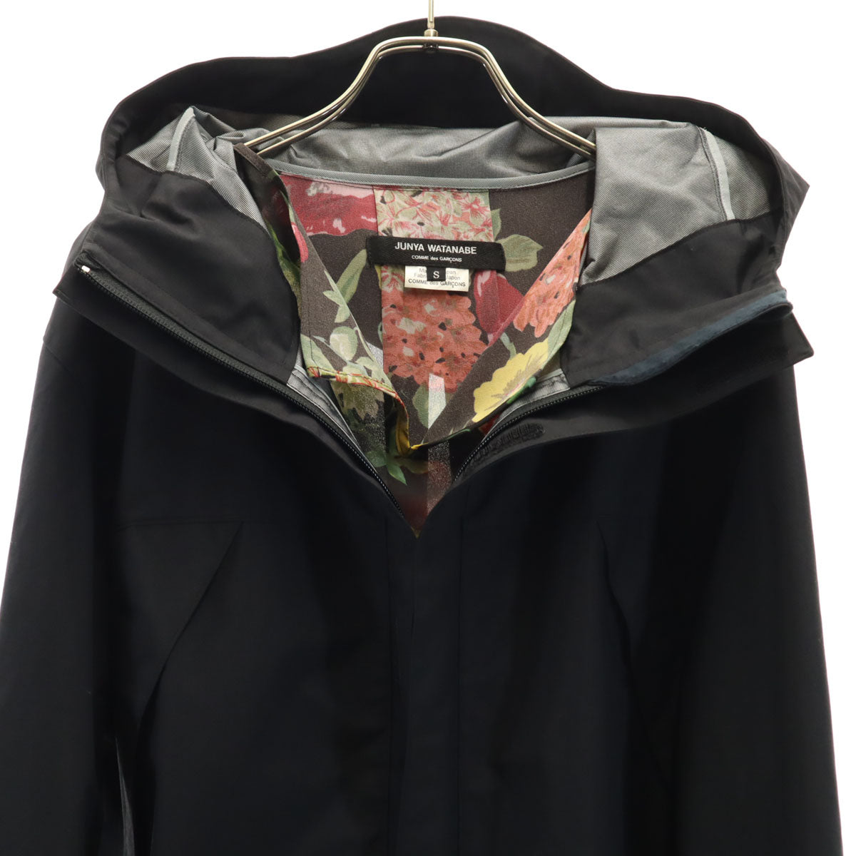 美品✨ジュンヤワタナベ　コムデギャルソン　ユニオンジャックプリントパーカー　黒 JUNYA WATANABE COMME des GARCONS MAN ジュンヤワタナベ