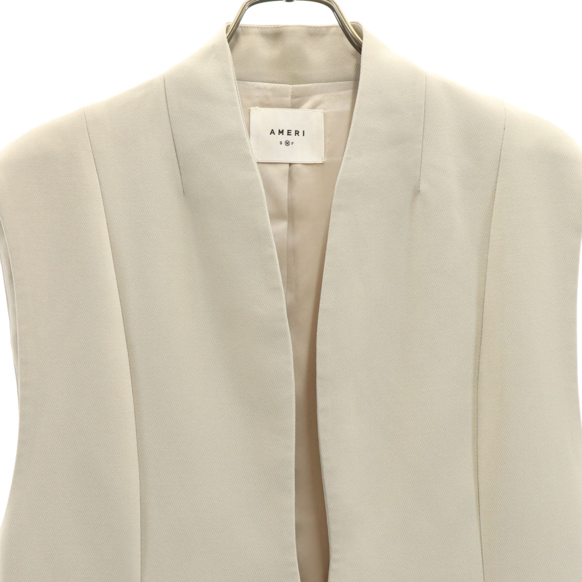 AMERI UNDRESSED アメリ ロング ベスト M グレージュ レディース