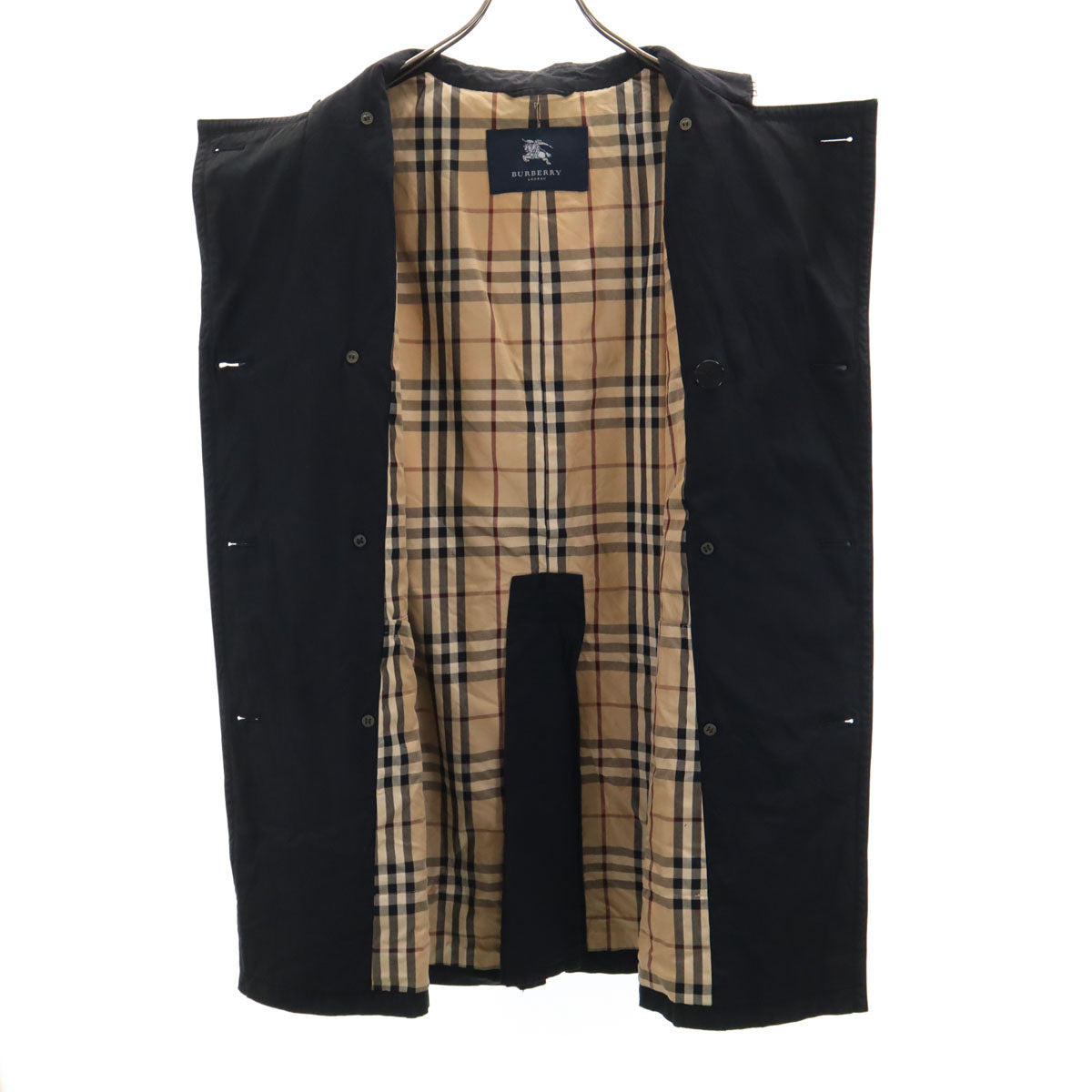 BURBERRY LONDON バーバリーロンドン 日本製 トレンチコート M ブラック 三陽商会 メンズ