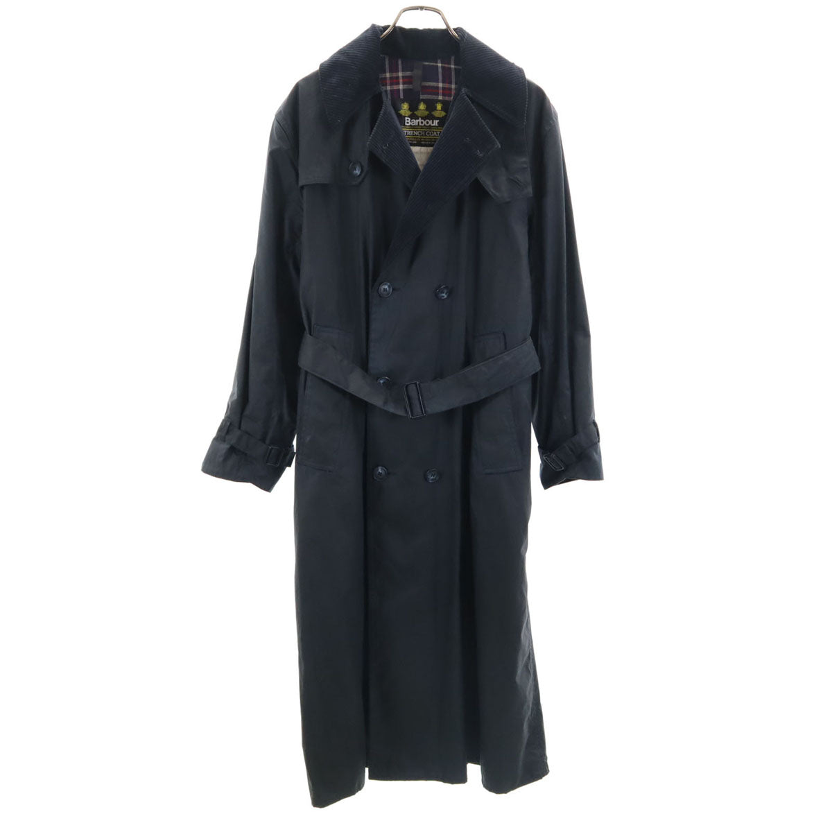 Barbour バブアー 90s 3ワラント TRENCH COAT オールド オイルド トレンチコート C36 グレー系 メンズ