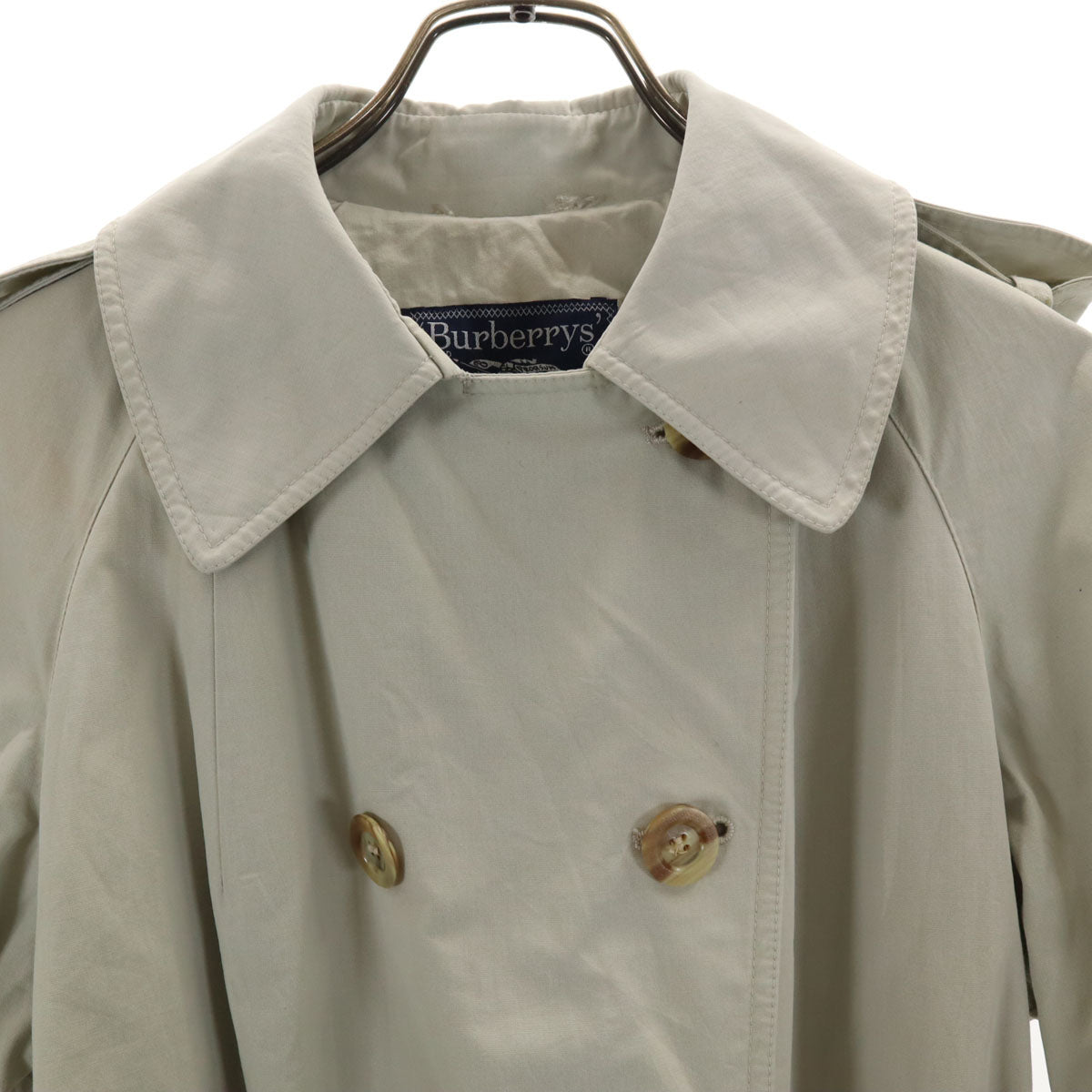 Burberrys バーバリーズ 80s 90s 英国製 オールド トレンチコート グレージュ レディース