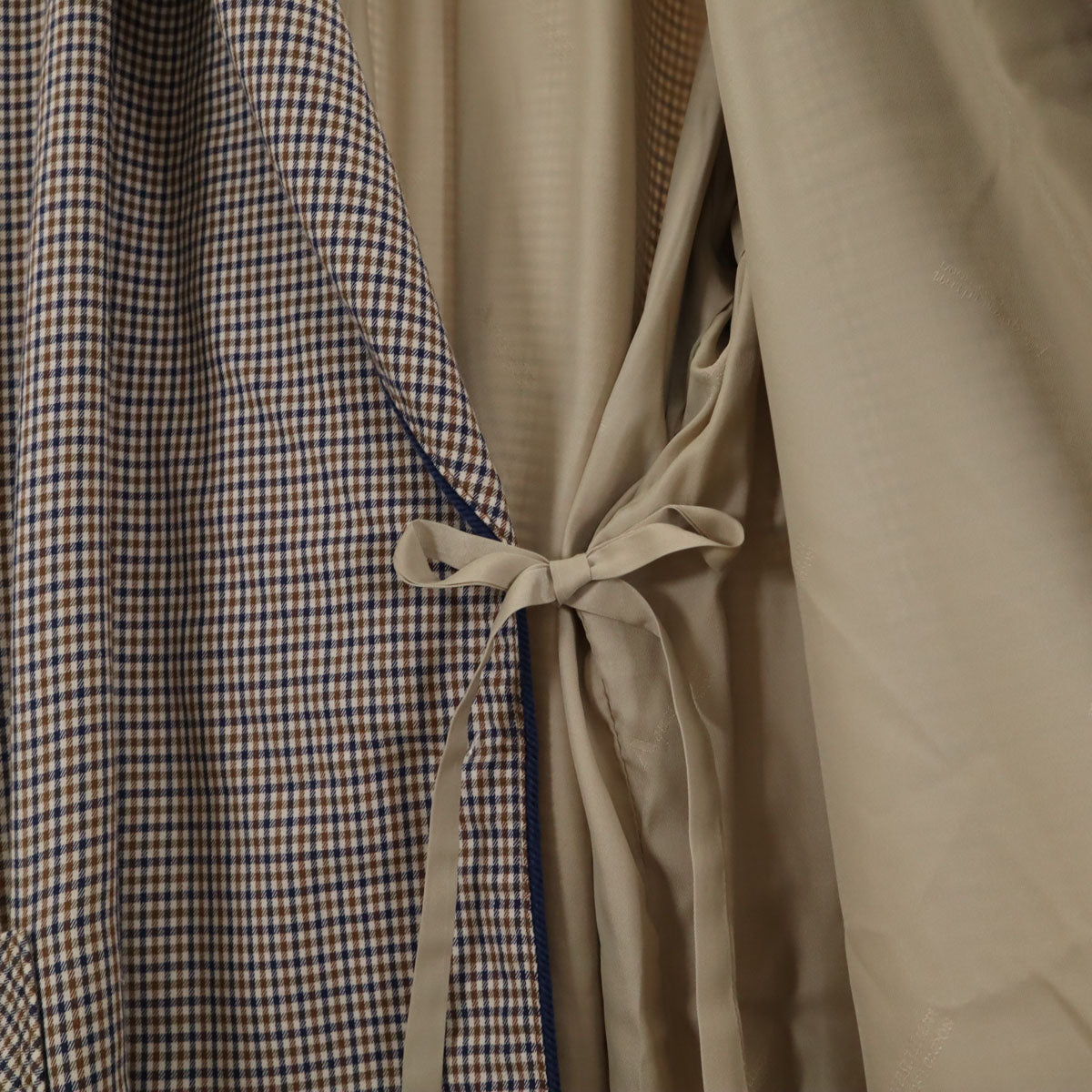 Aquascutum アクアスキュータム 80s 90s ロング ガウン M ネイビー系 メンズ