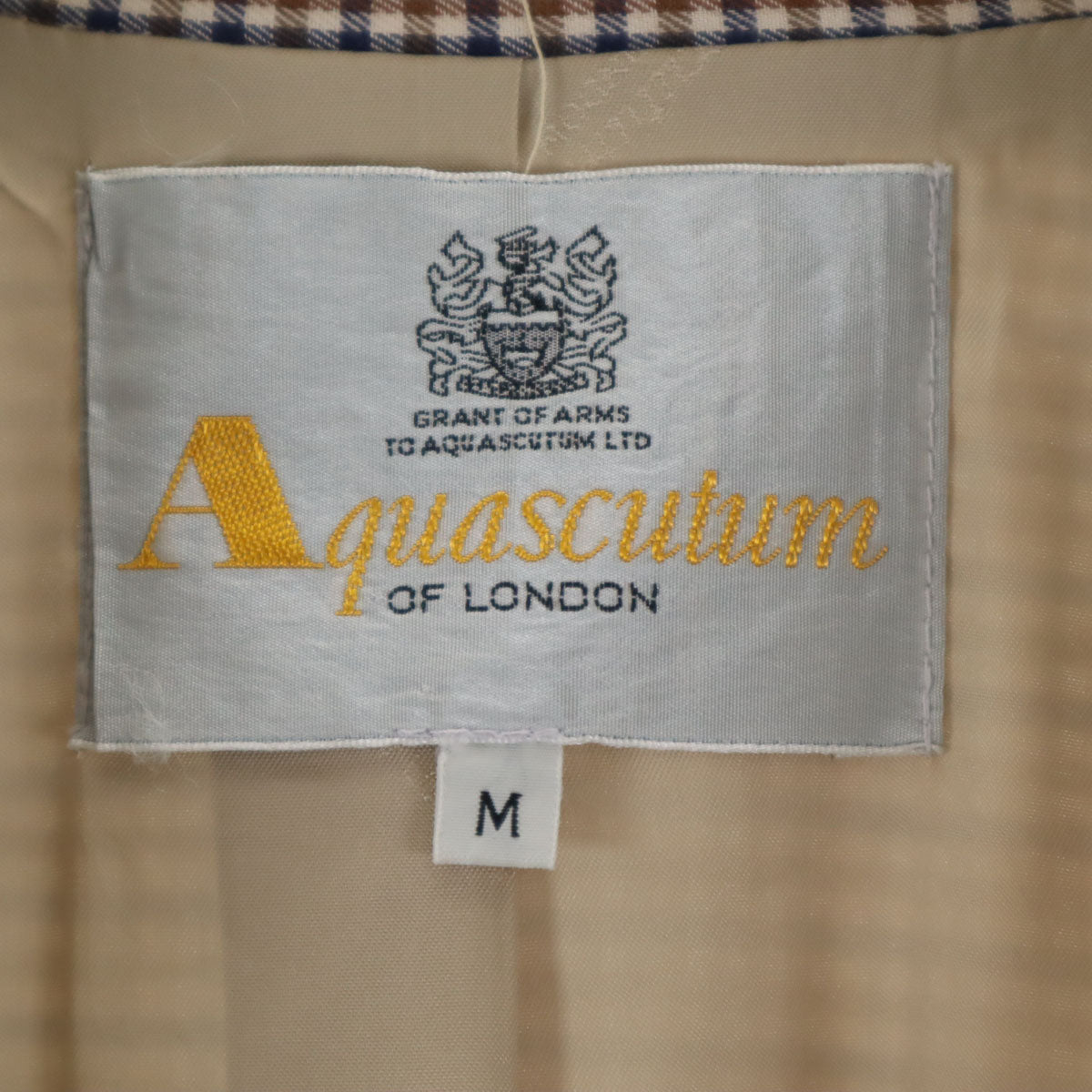 Aquascutum アクアスキュータム 80s 90s ロング ガウン M ネイビー系 メンズ