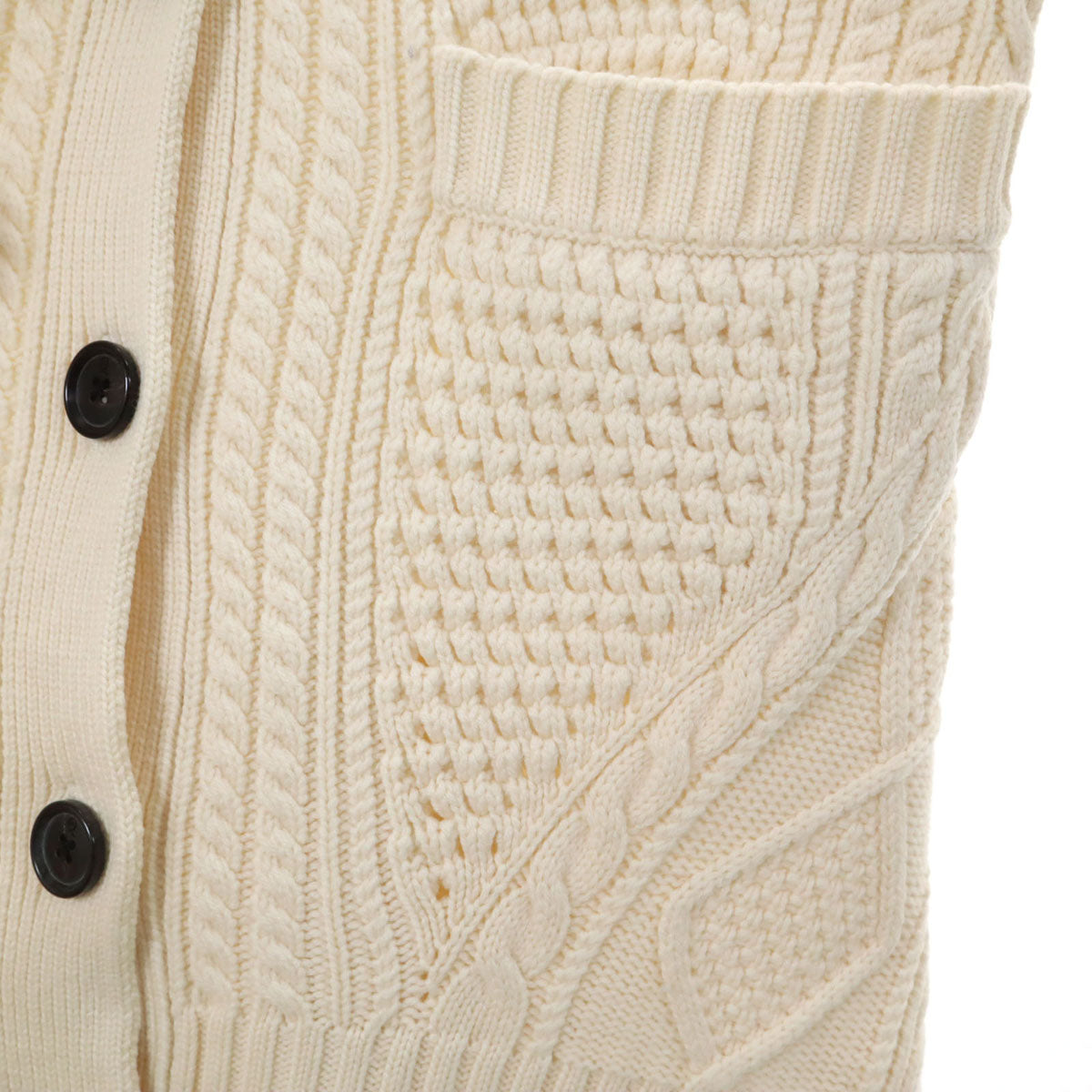 Alexander McQueen アレキサンダーマックイーン 長袖 Vネック ロング カーディガン 40 ホワイト系 レディース