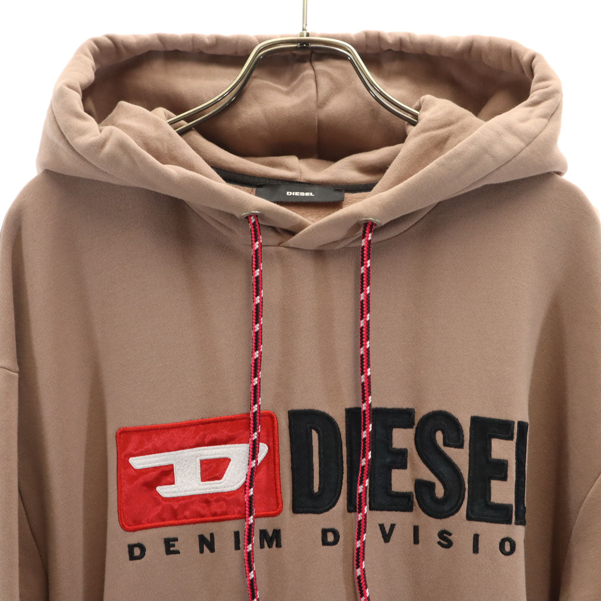 DIESEL ディーゼル ブルガリア製 長袖 スウェット ワンピース S ダスティピンク 裏起毛 レディース
