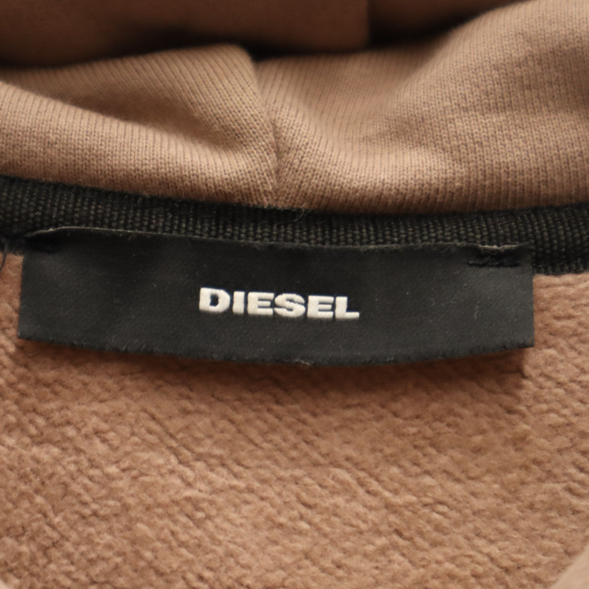 DIESEL ディーゼル ブルガリア製 長袖 スウェット ワンピース S ダスティピンク 裏起毛 レディース