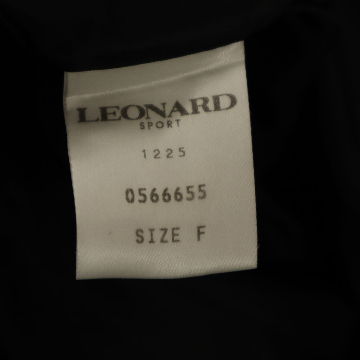 LEONARD SPORT レオナール スポーツ 日本製 コート F ブラック 中綿ライナー付き レディース