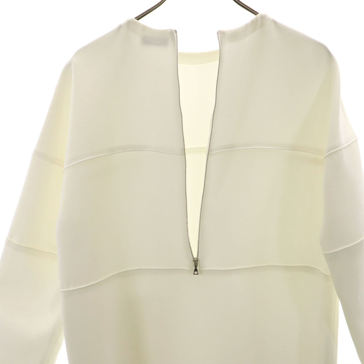 ADORE アドーア 日本製 長袖 膝丈ワンピース 36 白 レディース