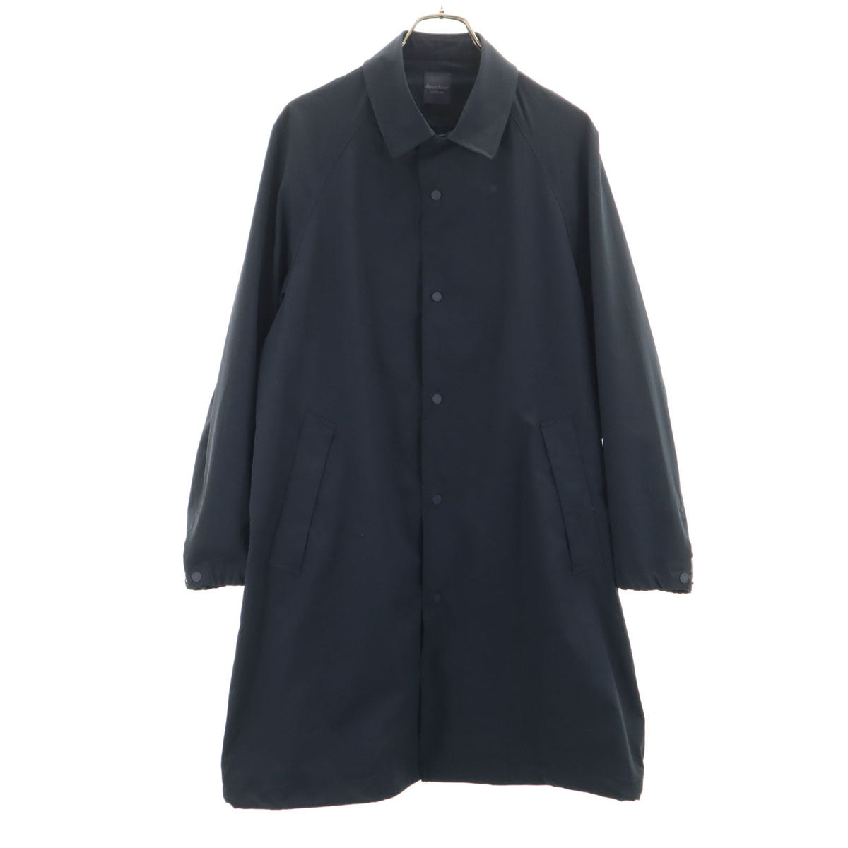 GYMPHLEX ジムフレックス ステンカラーコート M ネイビー 裏メッシュ メンズ