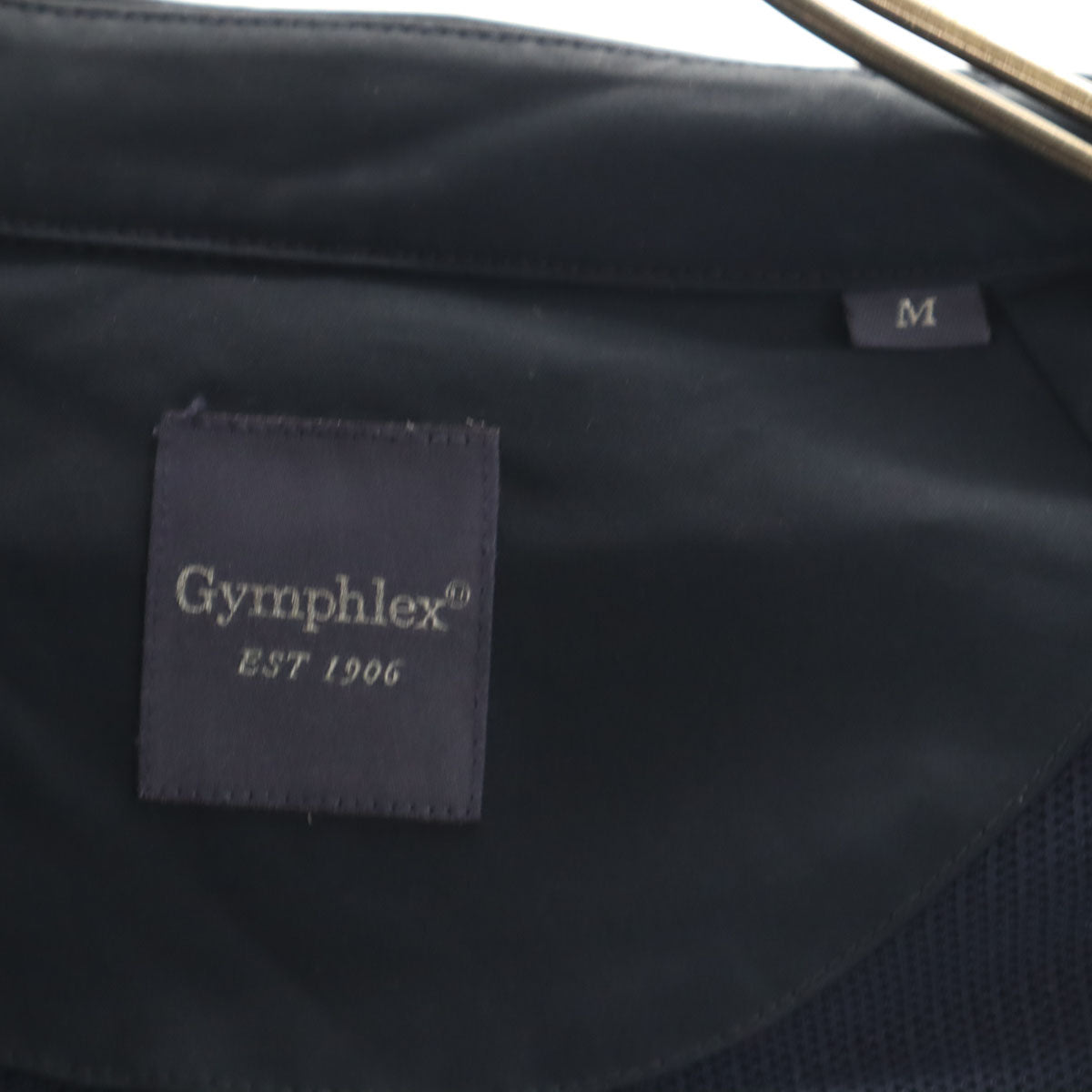 GYMPHLEX ジムフレックス ステンカラーコート M ネイビー 裏メッシュ メンズ