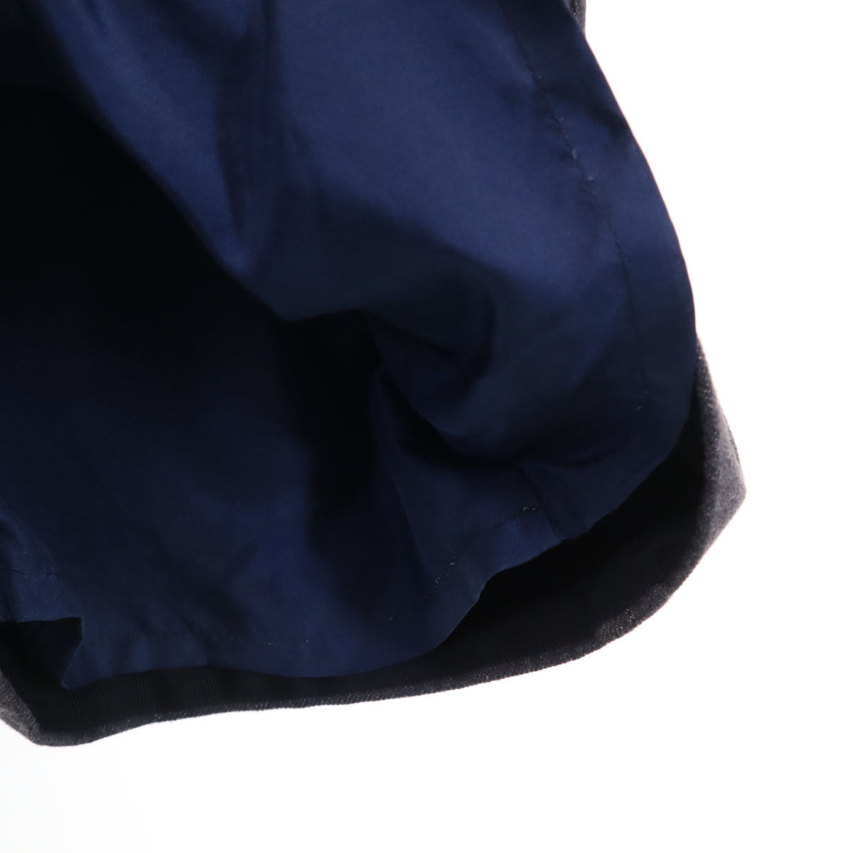 Drawer ドゥロワー 日本製 長袖 フロントギャザー ワンピース 38 グレー レディース