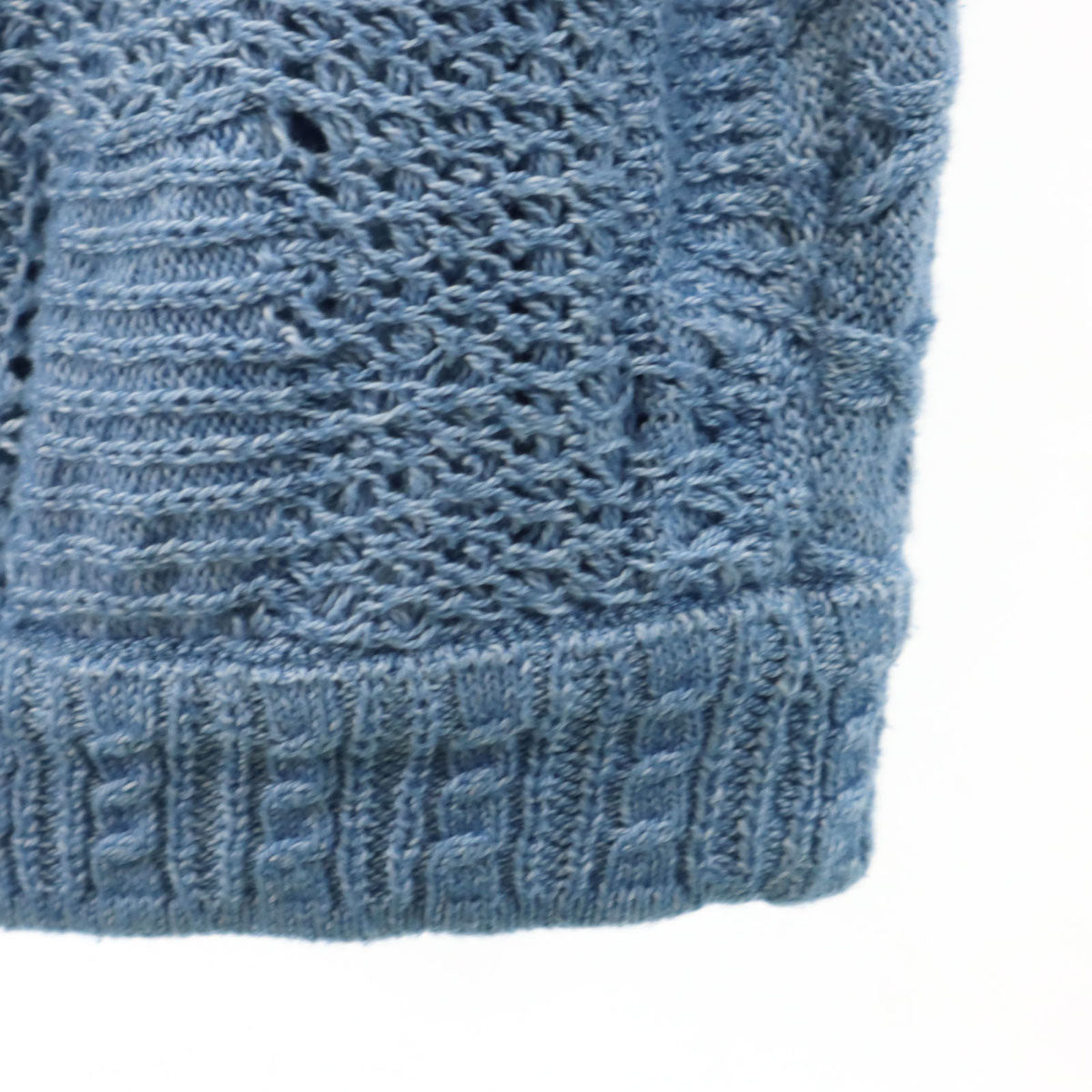 COOGI BLUES クージーブルース 90s 00s オールド 長袖 3Dニット ワンピース M ブルー系 レディース