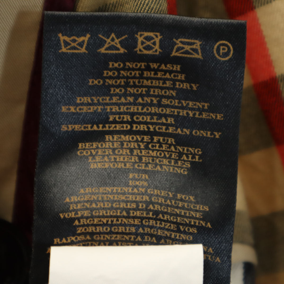 BURBERRY バーバリー イタリア製 トレンチコート 40 ベージュ フォックスファー付き レディース