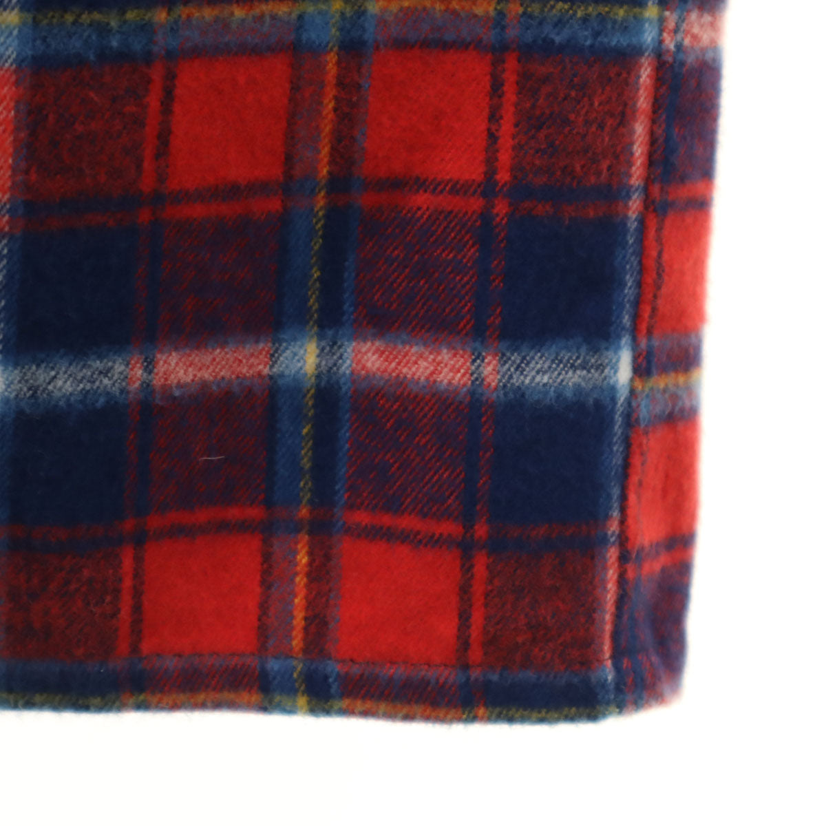 77circa ナナナナサーカ 日本製 チェック柄 長袖 フランネル ガウンコート ピンク系 メンズ