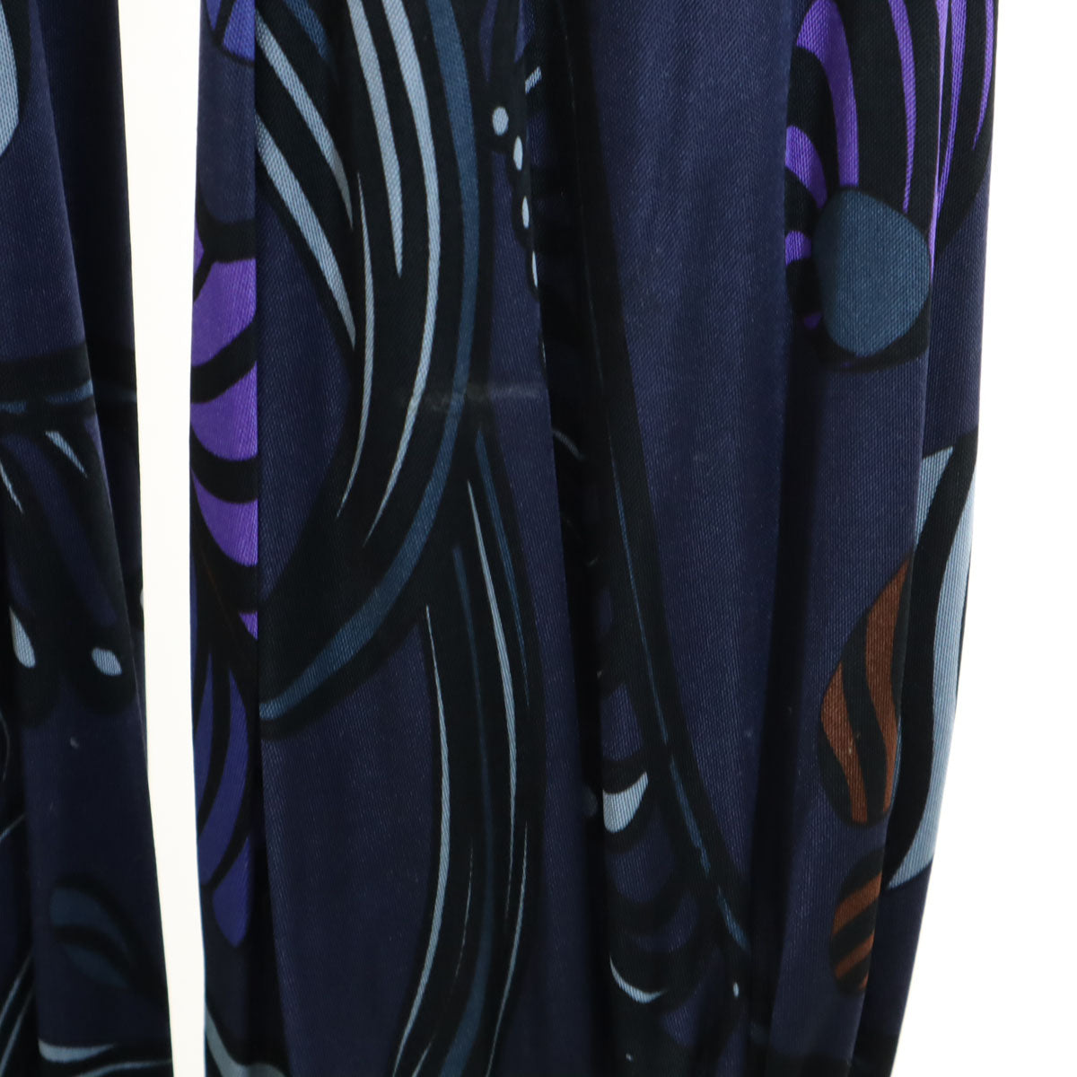 MAX&CO マックスアンドコー 総柄 長袖 ワンピース M ネイビー レディース