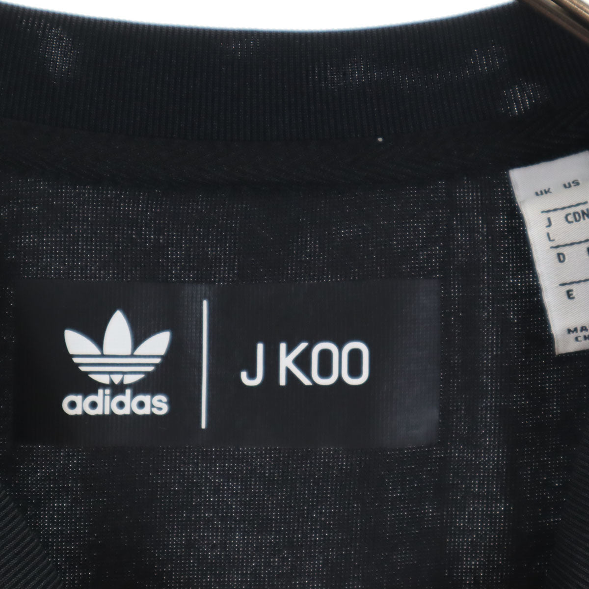 adidas Originals アディダスオリジナルス J KOO ジェイクー コラボ トレフォイルロゴ 長袖 ワンピース L ブラック ドレス ジャージ レディース