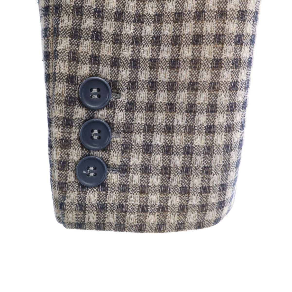 WEEKEND MaxMara ウィークエンドマックスマーラ チェック柄 ボンディング チェスターコート S ネイビー レディース