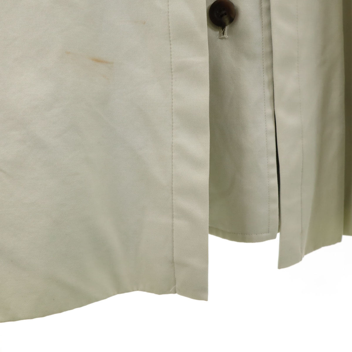 Burberrys バーバリーズ 90s オールド ステンカラーコート 7AR アイボリー ベストライナー付き レディース